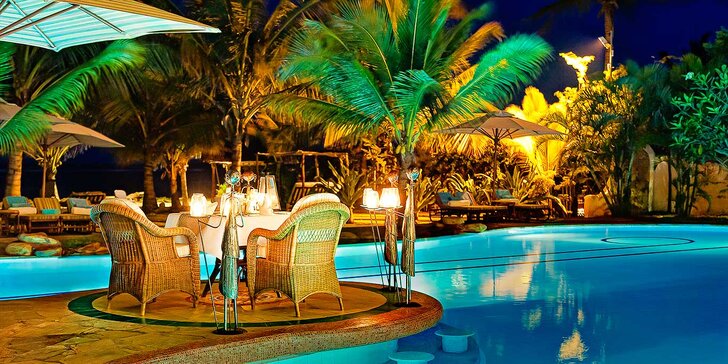 Boutique hotel v Keni s plnou penzí: nádherná pláž Diani a korálové útesy