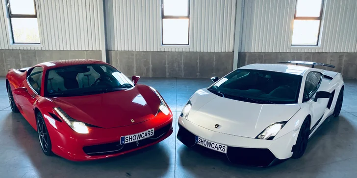 Večerní jízda ve dvou nabušených supersportech pro jednoho