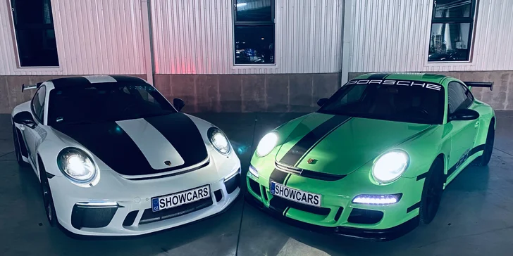 Večerní jízda ve dvou nabušených supersportech pro jednoho