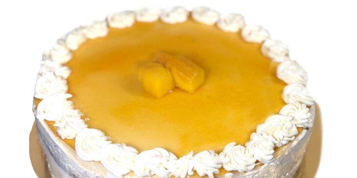 Bezlepkové dorty o průměru 18 či 24 cm: levandulový, mangový i jahodový