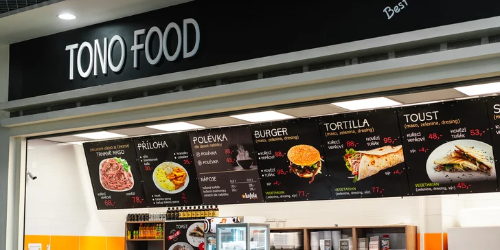 Burger nebo tortilla s trhaným masem, hranolky a coleslaw pro 1 nebo 2