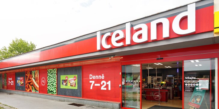 20% sleva na celý nákup v britském supermarketu Iceland v Praze a Pardubicích
