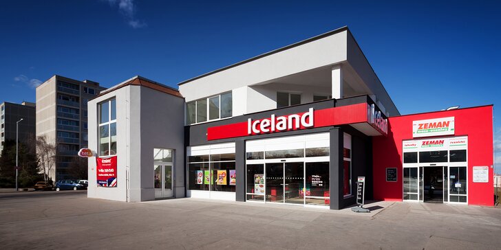 20% sleva na nákup v britském supermarketu Iceland v Praze, Pardubicích a Boleslavi