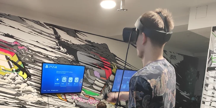 Vstupte do virtuální reality: 60 až 120 minut hry pro 1 nebo 2 hráče