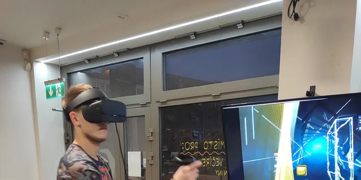 Vstupte do virtuální reality: 60 až 120 minut hry pro 1 nebo 2 hráče