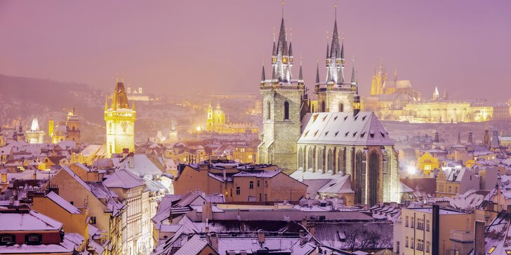 Zimní romantika v elegantním 4* hotelu v centru Prahy se snídaní