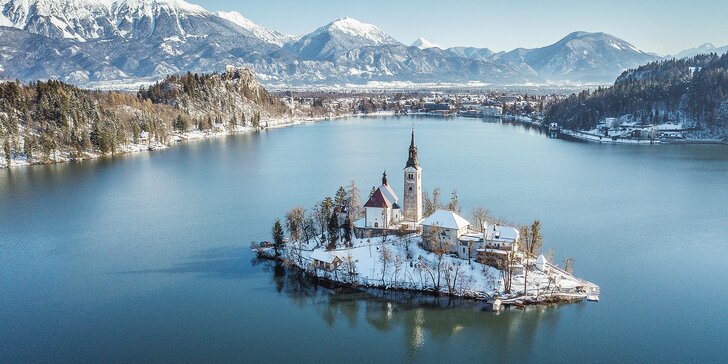 Dovolená u slovinského jezera Bled: pobyt se snídaní, půjčením kol i wellness