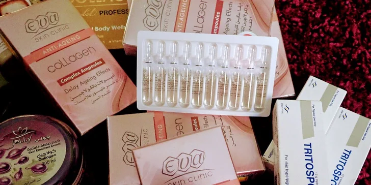 Omlazující ošetření egyptskou kosmetikou Gold Collagen