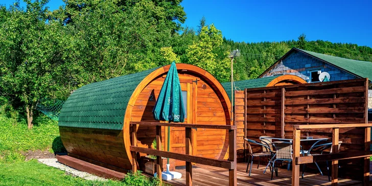 3–4 dny v Jeseníkách: pobyt v obytném sudu či penzionu, wellness a jídlo