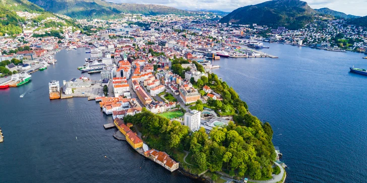 Letecký zájezd do Bergenu, Vossevangenu i k norským fjordům s ubytováním a snídaní
