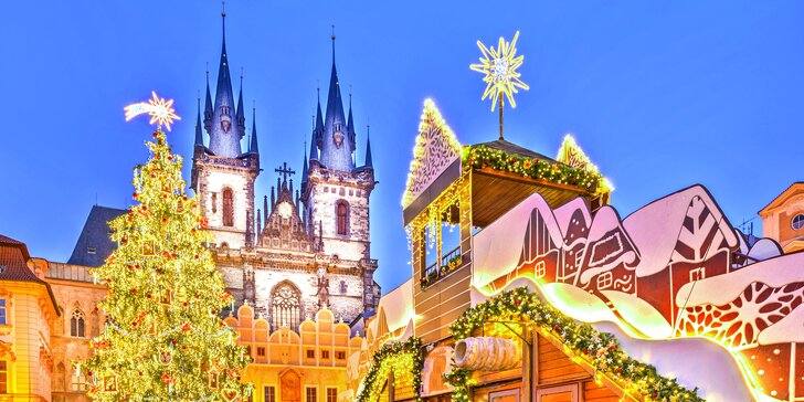 Za památkami i na adventní trhy: jednodenní výlet do vánočně nazdobené Prahy s průvodcem