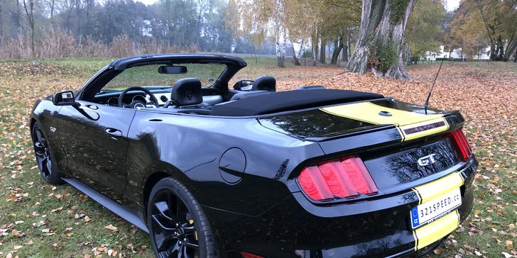 Ford Mustang GT 5.0 V8 Cabrio k zapůjčení na 6, 12 nebo 24 hodin