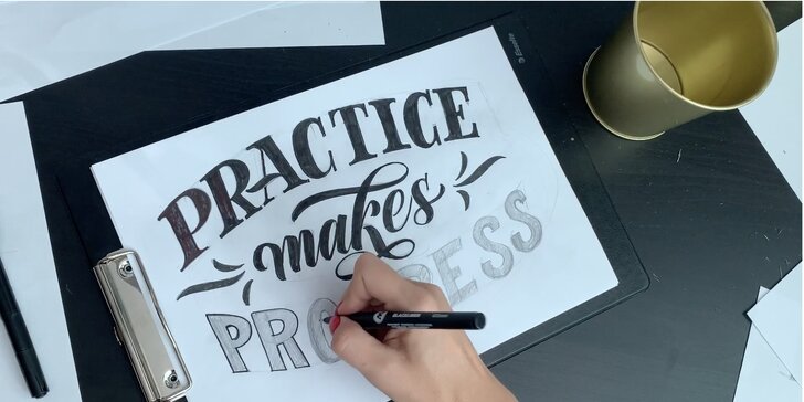 Kreslete písmena jako umělec: online kurz letteringu pro začátečníky nebo na iPadu v Procreate
