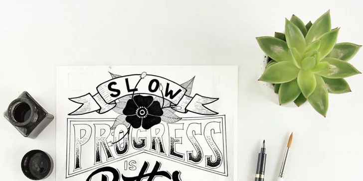 Kreslete písmena jako umělec: online kurz letteringu pro začátečníky nebo na iPadu v Procreate