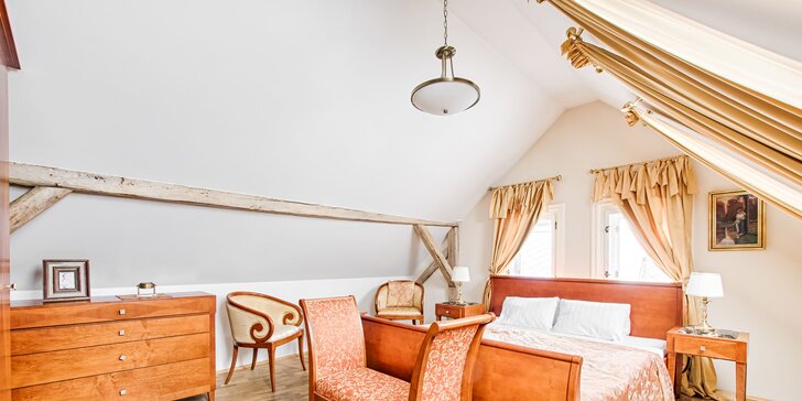 Relaxační pobyt v luxusním historickém hotelu ve Štramberku s polopenzí a Lašskými lázněmi