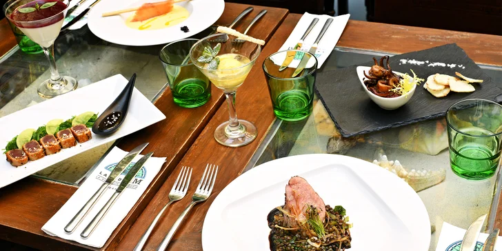 6chodové menu v La Bodeguita: chobotnice, tuňák, panenka i víno či koktejly