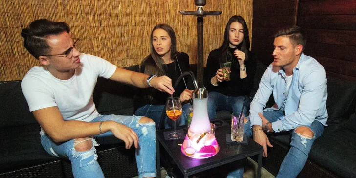 Prima večer v Riu: vodní dýmka a dva koktejly dle výběru k tomu