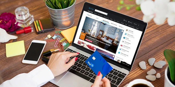 Nakupte se svou novou kartou na Slevomatu a Skip Pay vám připíše cashback 100 % (max. 1600 Kč).