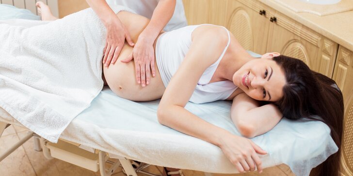90 minut relaxu pro těhotné: 60min. masáž pro nastávající maminky a aroma lázeň na nohy