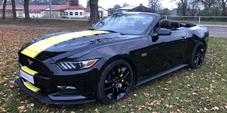 Ford Mustang GT 5.0 V8 Cabrio k zapůjčení na 6, 12 nebo 24 hodin