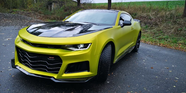 Pronájem supersportu Chevrolet Camaro SS 6.2 na 12 nebo 24 hodin s neomezenými km