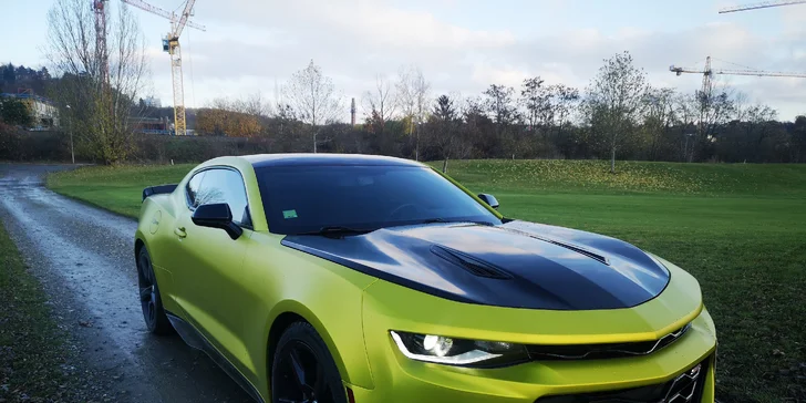 Pronájem supersportu Chevrolet Camaro SS 6.2 na 12 nebo 24 hodin s neomezenými km