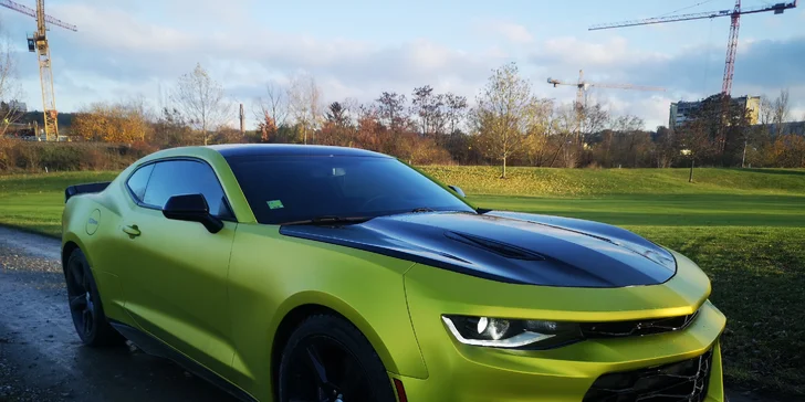 Pronájem supersportu Chevrolet Camaro SS 6.2 na 12 nebo 24 hodin s neomezenými km