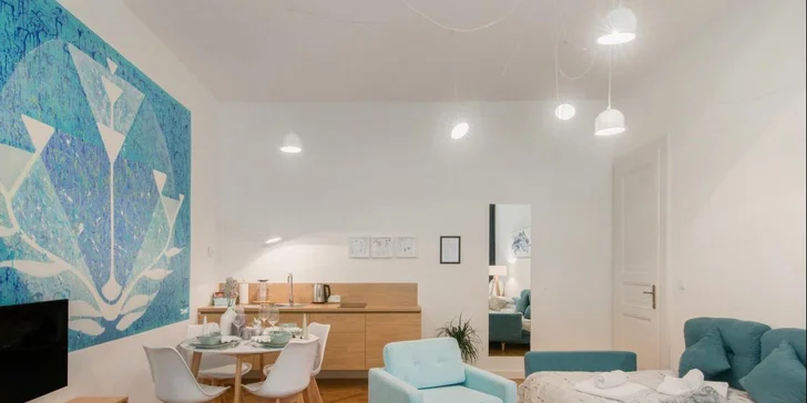 Pobyt v srdci Prahy: moderní apartmány u Václavského nám. až pro 5 osob