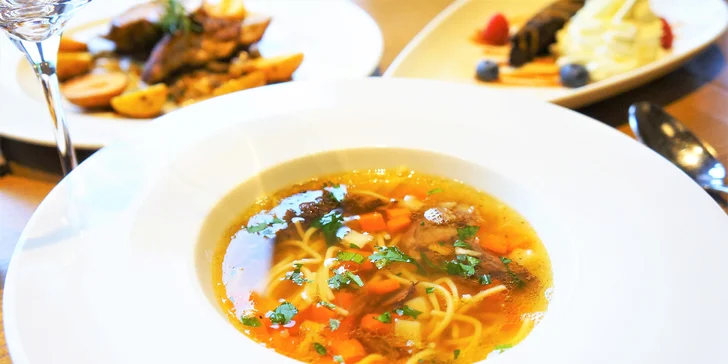 Degustační zážitek kousek od Brna: menu s kachním prsem či steakem