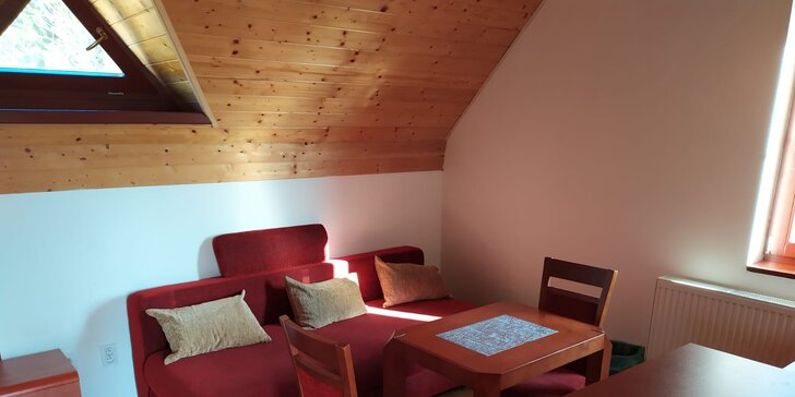 Vybavená chata poblíž Pradědu: pohoda, výlety, lyžování a bowling v Jeseníkách až pro 14 osob
