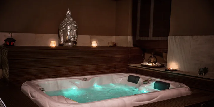 Privátní wellness pro dva: vířivka, sauna i varianta s občerstvením