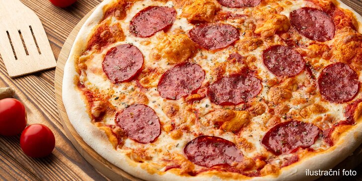 Pizza na odnos s sebou: 1 nebo 2 italská kola podle výběru z 26 druhů