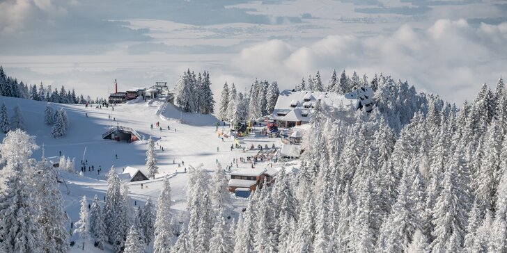 Na lyže a výlety do slovinských Alp: horský hotel s polopenzí i skipasem