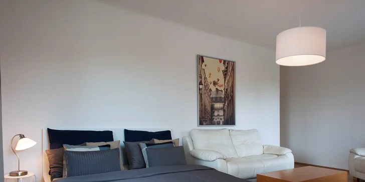 Pobyt na pražských Vinohradech: apartmán s kuchyňkou až pro 6 osob