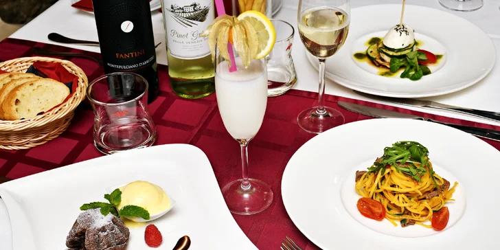 Menu plné italských specialit: 4 lahodné chody v restauraci Il Palazzo pro dva