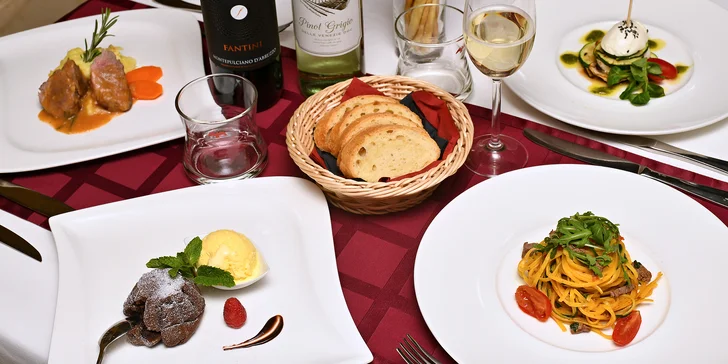 Menu plné italských specialit: 4 lahodné chody v restauraci Il Palazzo pro dva