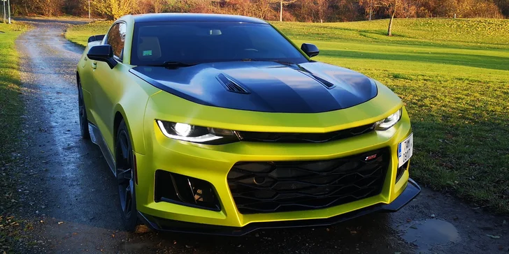 Pronájem supersportu Chevrolet Camaro SS 6.2 na 12 nebo 24 hodin s neomezenými km