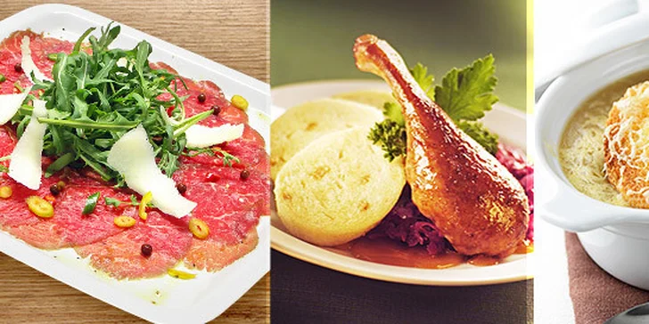 Vybrané podzimní menu v restaurantu U Tří Pštrosů