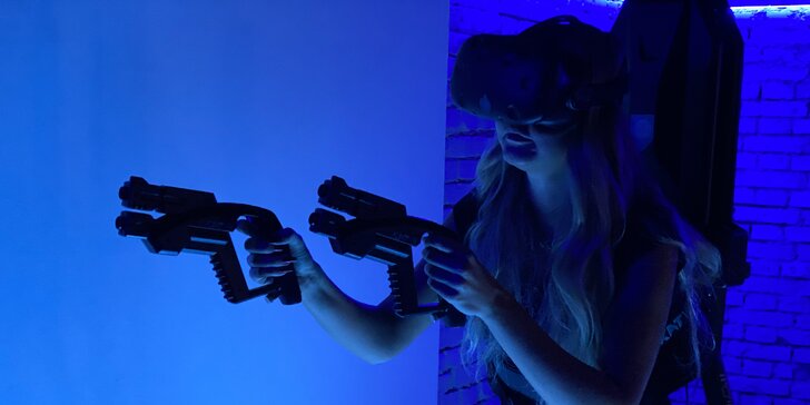 30 min. hraní ve virtuální realitě s pohybovou platformou KAT VR Walk