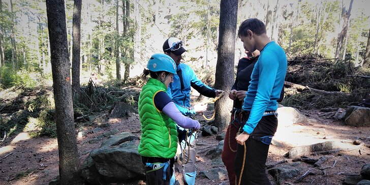 Základní skupinový kurz lezení na skalách pro 1 nebo 2 osoby