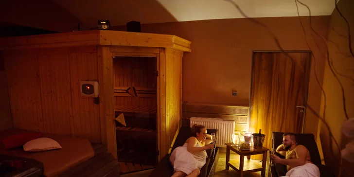 Privátní wellness pro dva: vířivka, sauna i varianta s občerstvením