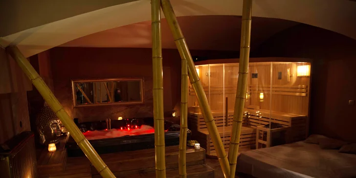 Privátní wellness pro dva: vířivka, sauna i varianta s občerstvením