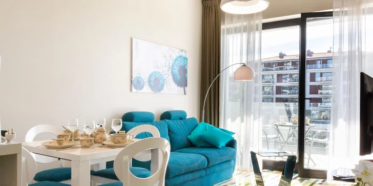 Baltské moře a lázeňské město: pobyt v moderních apartmánech pro 4 osoby