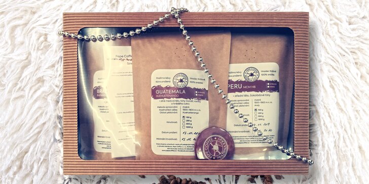 Pro milovníky kvalitní kávy: balíček 6 druhů o váze 240 nebo 600 g