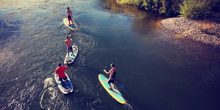 Vodní radovánky na Vltavě: půjčení paddleboardu pro jednoho i pro dva