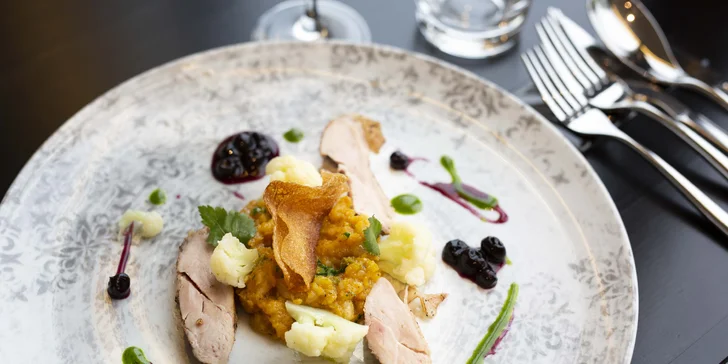 Degustační menu o 7 chodech připravené uznávaným šéfkuchařem