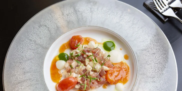 Degustační menu o 7 chodech připravené uznávaným šéfkuchařem