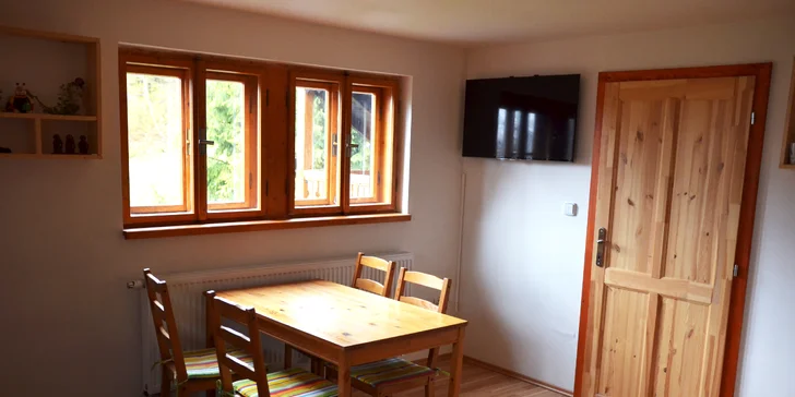 Radovánky v Beskydech: apartmán ve zrekonstruované horské chatě a snídaně či polopenze