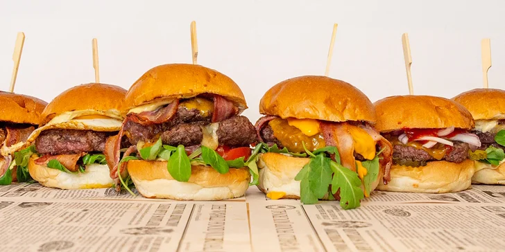 Otevřený voucher na burgery, křídla i polévky v hodnotě 400 nebo 800 Kč