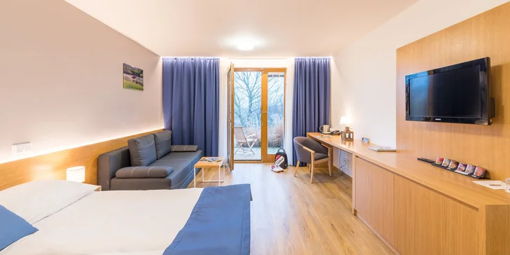 Pobyt v luxusním resortu u Brna: snídaně, neomezený wellness i masáž